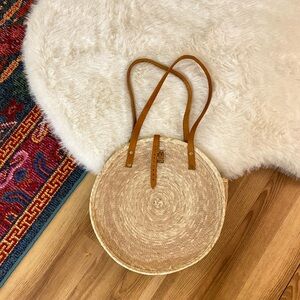 EUC Wicker Boho Bag 14”